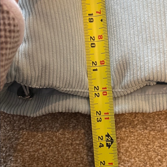 KNOCKOFF Moncler Light Aqua Ribbed Jacket - Picture 6 of 9